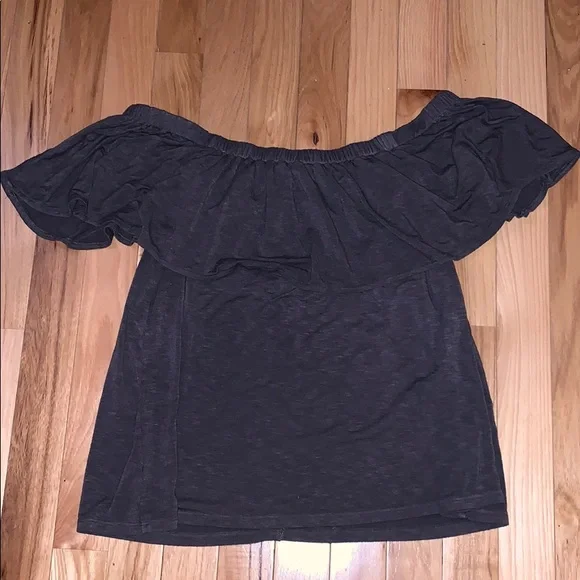 AE Soft & Sexy Slub off the shoulder top - Picture 2 of 2